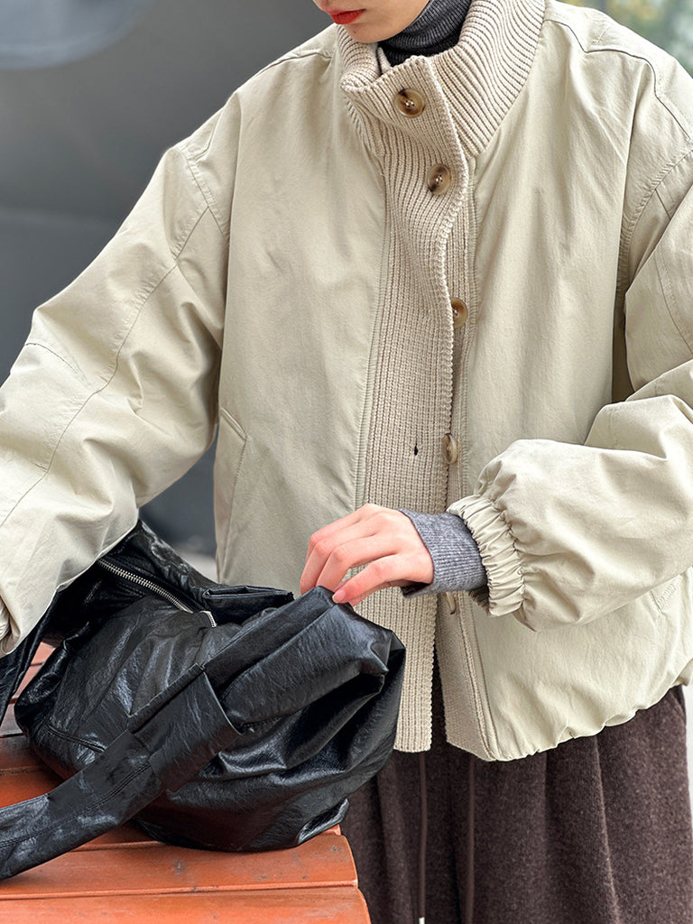 2025 popular winter new Korean retro temperament loose white duck down zipper down jacket 999-1
