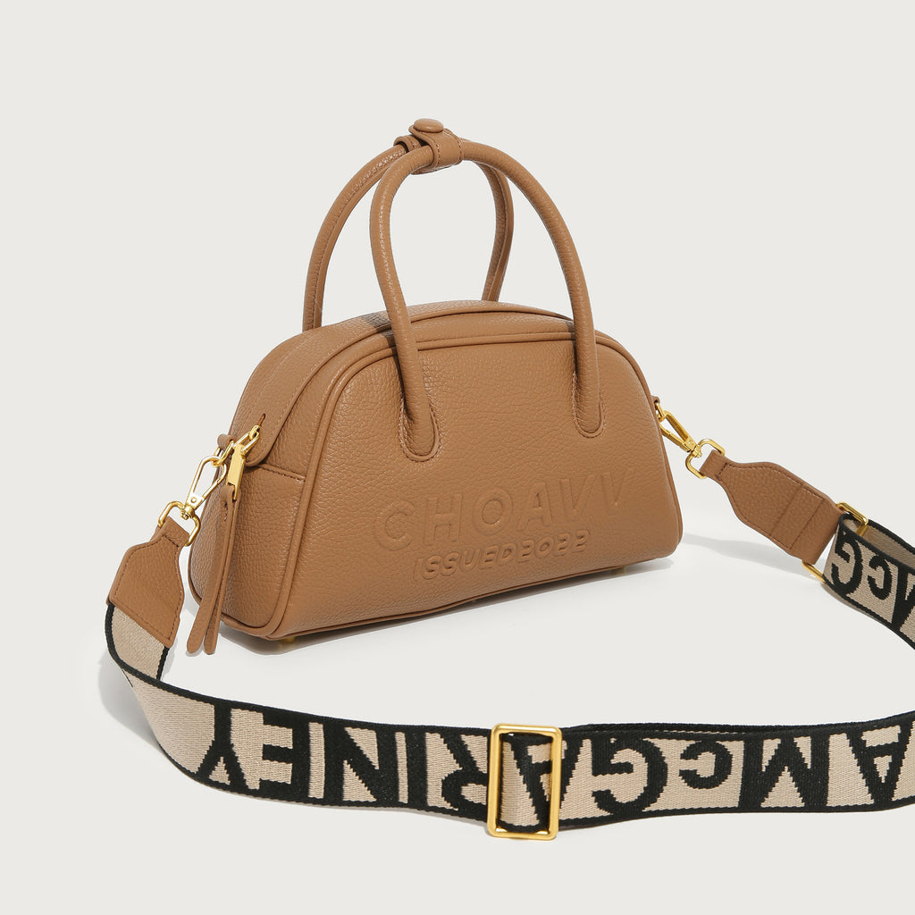GOOSUDU 2025 Autumn and winter new Korean version oblique span high-end simple versatile bowling trendy portable shoulder bag women's bag