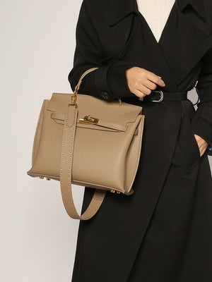 GOOSUDU 2025 New retro  fashion versatile shoulder bag texture portable messenger Kelly bag trendy New hot-selling models
