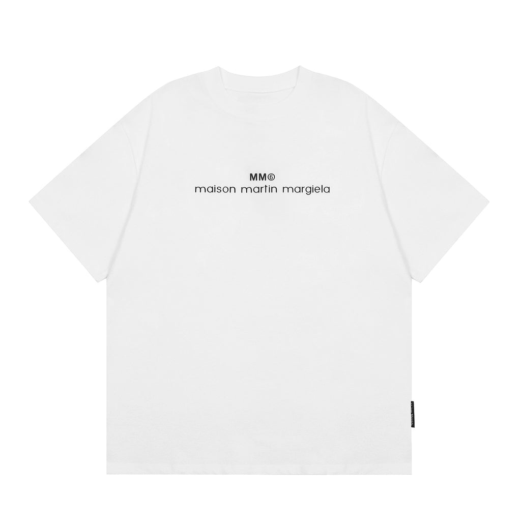 GOOSUDU Exclusive for Cross-Border Maison Margiela Magila MM6 Cotton Double Yarn Men's T-shirt Short Sleeve High Quality in Stock