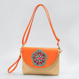 GOOSUDU Enspt Summer Straw Bag Cross-Border Clutch Women's High-Grade Exquisite Woven Bag Crossbody Shoulder Bag Women