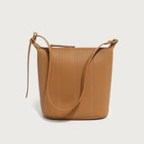 GOOSUDU 2025 Autumn and winter new fashion high sense large capacity lychee pattern retro portable bucket tote bag single shoulder oblique span women's bag