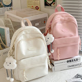 Schoolbag Girl College Students' Backpack Japanese Style All-Matching Niche Student University Style Korean Style Girl Backpack Travel Bag