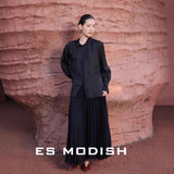 2025 ES MODISH Spring New Product Premium Versatile Loose Casual Shirt National Style Design Shirt Shirt Girls