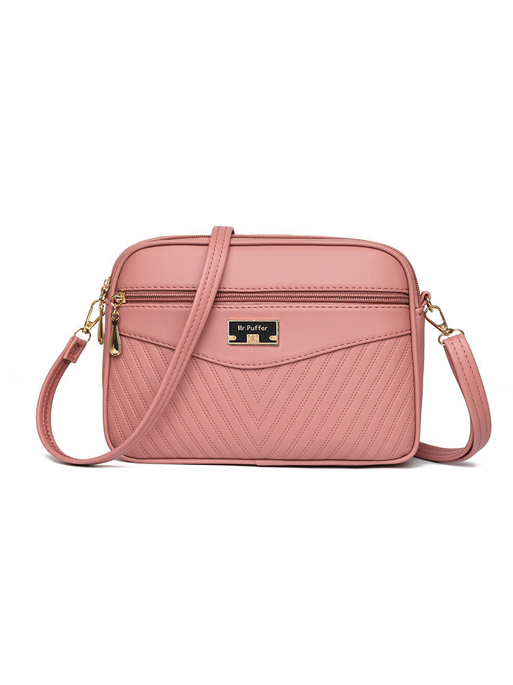 GOOSUDU 2025Cross-border bag popular new summer women's bag oblique span niche armpit bag Popular trade printed women's shoulder small square bag
