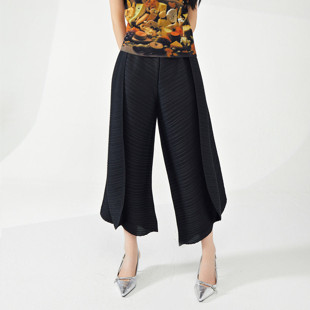 2025 personalized radish pants Harlan pants women's loose large size design sense niche fashion versatile casual pleated pants