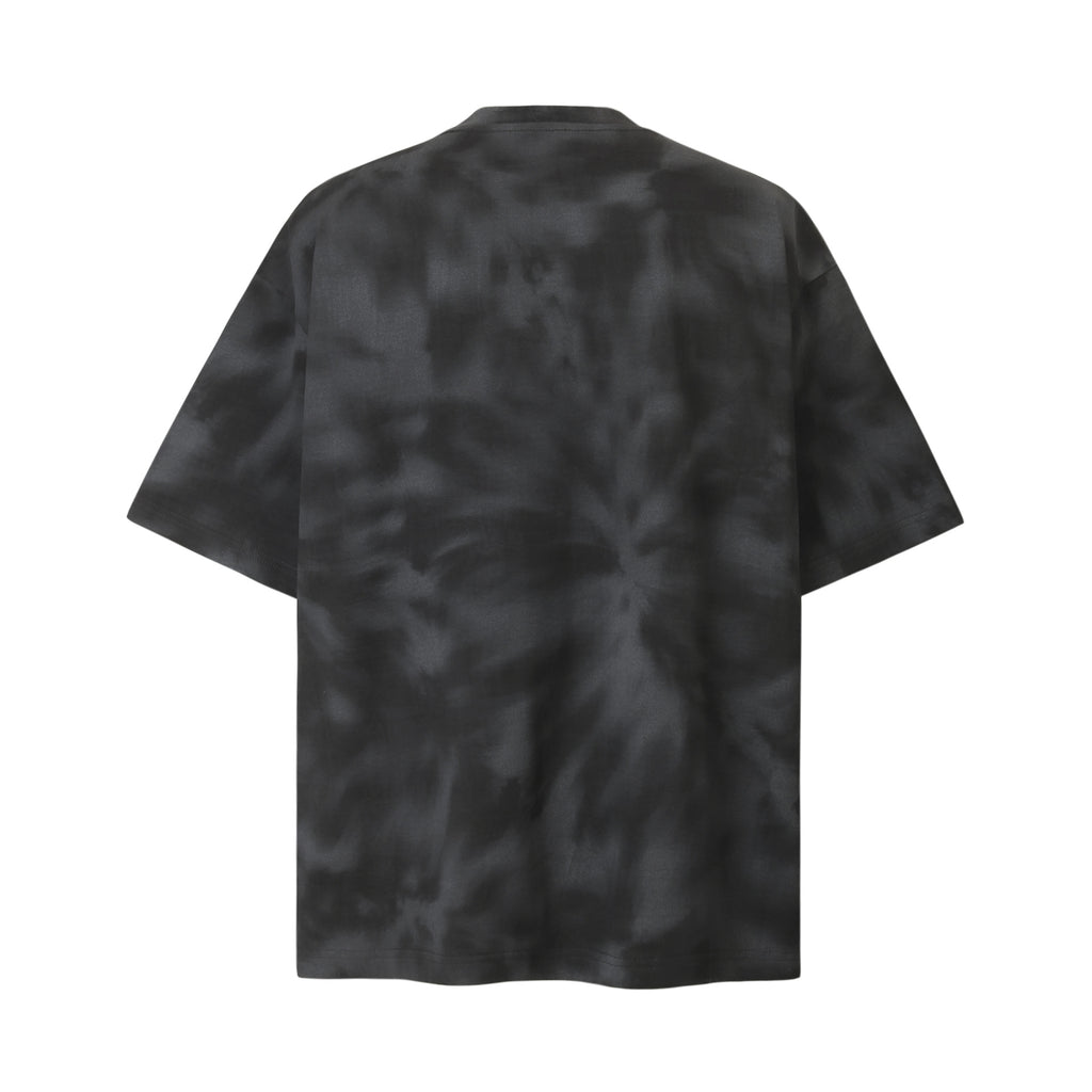 2025 8563 2025n Street 2025 Summer Letter Design Men's Loose Tie-Dyeing Premium Sense Neutral Short Sleeve T-Shirt