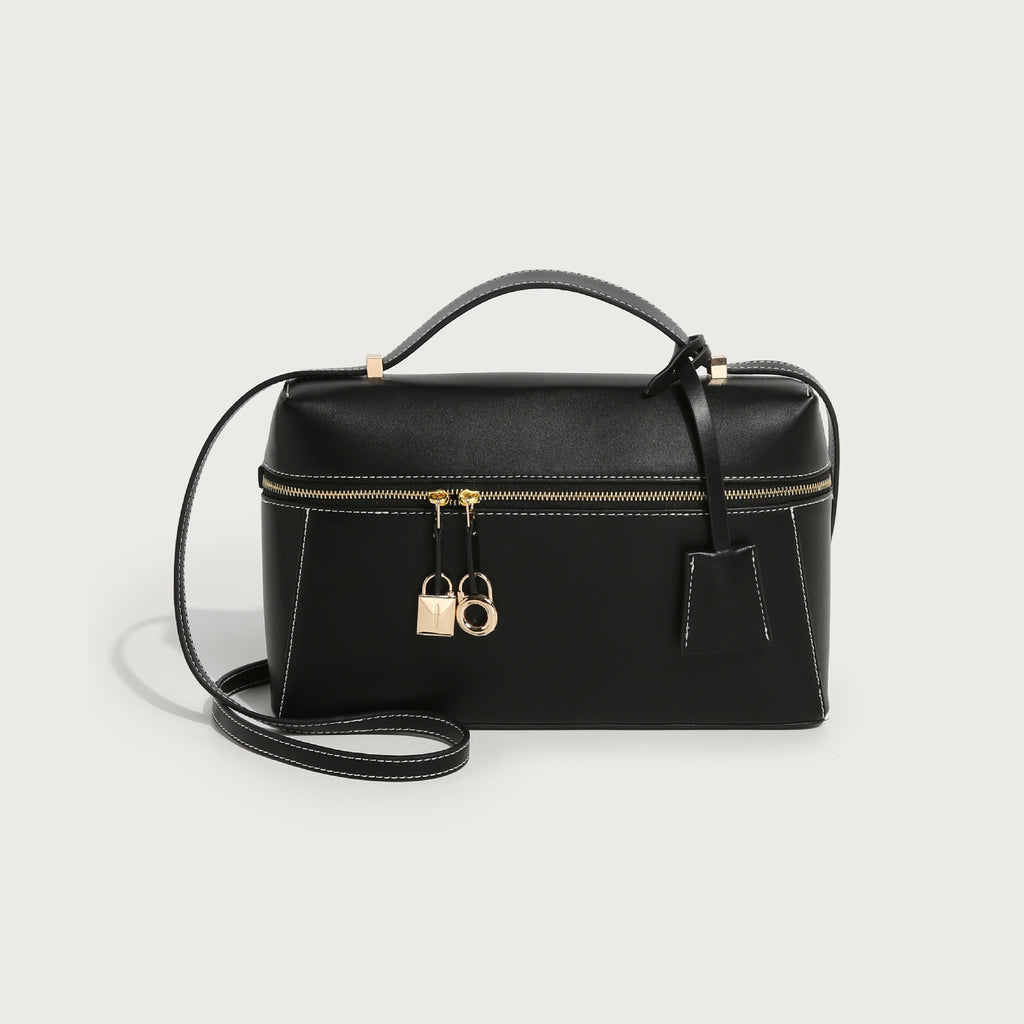 2025 popular winter new niche design fashionable versatile box bag high-end commuter portable shoulder messenger bag