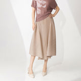 2025 This year's popular popular women's clothing fashion loose irregular medium and long temperament versatile and thin  skirt