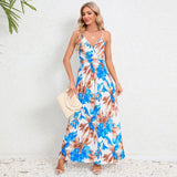 European and American Hot Trade 2025 Summer Women's Clothing New Fashion Sexy Sling Backless Slim-Fit Figure Flattering Dress Long Dress