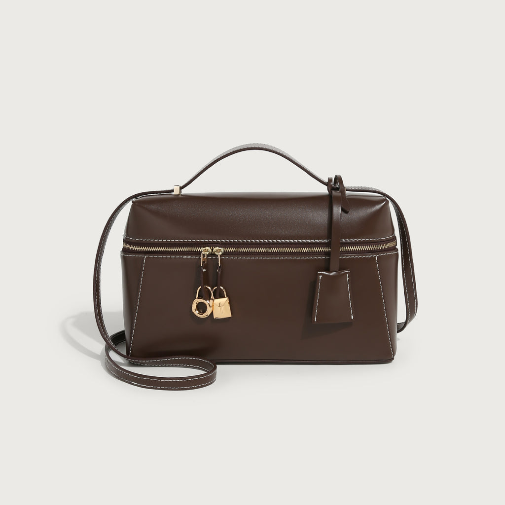 2025 popular winter new niche design fashionable versatile box bag high-end commuter portable shoulder messenger bag