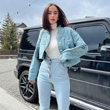 GOOSUDU New 2025 fashion short cotton jacket women's ins wind autumn and winter new coat cotton-padded clothes women's casual and thin