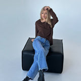 New new basic long-sleeved T-shirt women's T-shirt spring and summer fashion  Spice Girls ins style