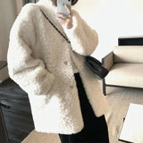 2025 Lazy wind medium and long fur integrated coat women's winter loose environmentally friendly fur coat high-end fashion top tide
