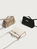 GOOSUDU 2025 New fashionable Kelly bag commuting simple and fashionable classic versatile single shoulder oblique span women's bag hand carry high sense