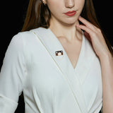 2025 Coat Coat Suit Accessories Cardigan Fixed Clothes Pin Creative Niche Design Sense Retro Camera Brooch