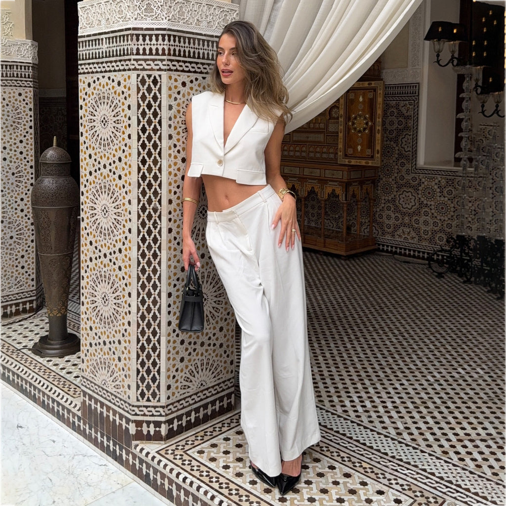 Summer  Popular trade new New  fashion trends strong women sleeveless vacation commuter suit suit