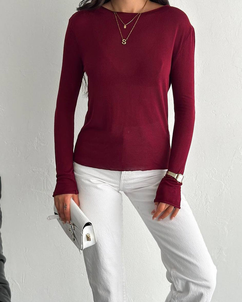 Popular trade ins wind  spring clothing thin skin-permeable lazy vacation wind long-sleeved sweater women's knitted sweater