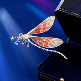 2025 Niche design high-end corsage accessories personalized pins exquisite luxury blazer accessories insect dragonfly brooch
