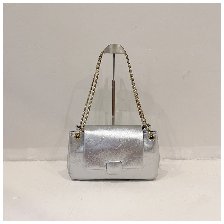 GOOSUDU 2025 retro fashion small square bag  new New versatile chain single shoulder messenger bag bag