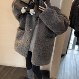 2025 Lazy wind medium and long fur integrated coat women's winter loose environmentally friendly fur coat high-end fashion top tide