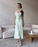 Spice Girls  Summer New Fairy Wind Fungus Edge Suspender  Pure Desire Dress ins Wind