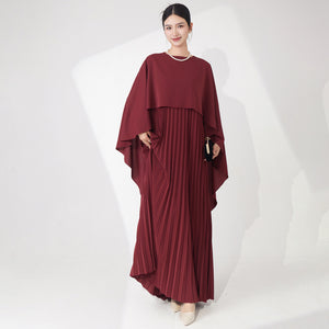 2025 Hot Trade  Large Size Dress Women's Summer Design Sense Loose Shawl Dress Temperament Elegant Meat Cover Fashion Long Dress