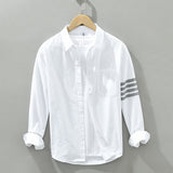 GOOSUDU 8821 Long Sleeve Fashion Brand Shirt Casual Stripe Shirt Youth Loose Multicolor Tup Cardigan Coat One Piece Dropshipping
