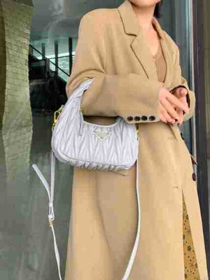 GOOSUDU 2025 Niche design handbag spring women's versatile exquisite high-end pleated underarm bag fashion summer