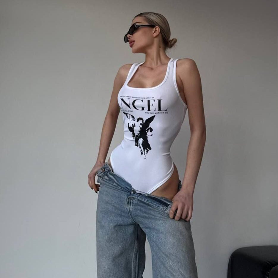 summer new New explosion thin slim crotch tight onesie  vest Spice Girl wholesale