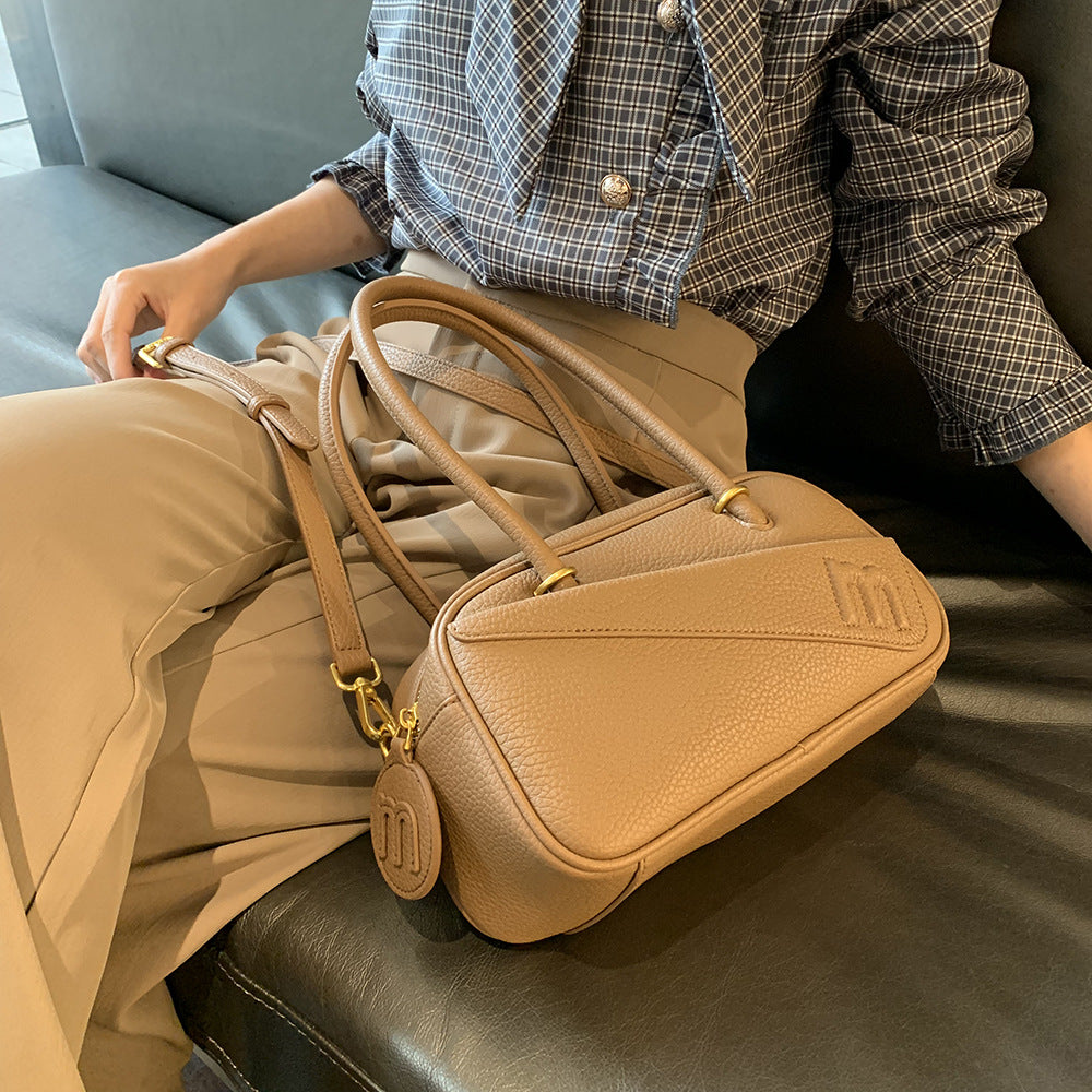 GOOSUDU 2025 Autumn and winter new portable shoulder oblique span toast bag daily simple fashion high sense Boston bag