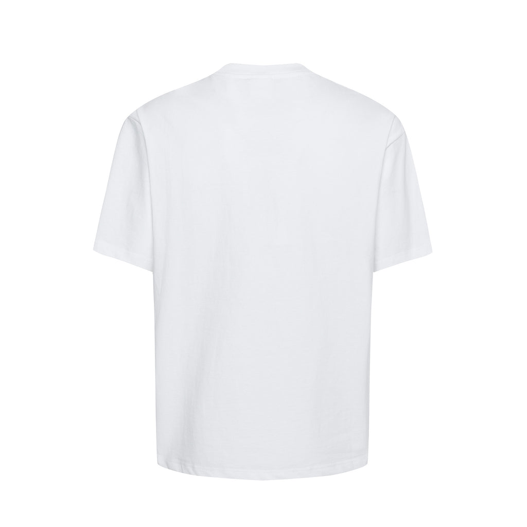 2025 27174 2025n Street 2025 Summer Trend Garbled Figure High Sense Small Collar Design Men's Loose Short Sleeve T-Shirt