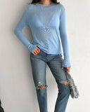 Popular trade ins wind  spring clothing thin skin-permeable lazy vacation wind long-sleeved sweater women's knitted sweater