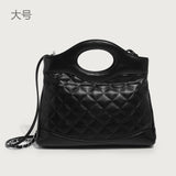GOOSUDU 2025 popular winter new chain small fragrant wind portable shoulder oblique span bag high sense Internet celebrity women's bag soft leather diamond