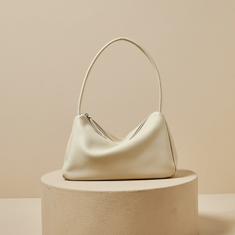 GOOSUDU First Layer Cowhide  Shoulder Underarm Bag Spring and Summer New Tote Bag Portable Leather Shoulder Women's Bag