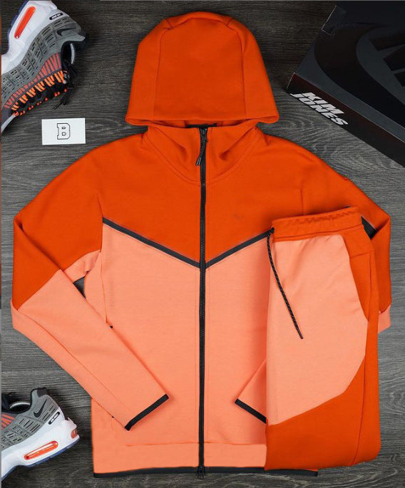 GOOSUDU European Goods Cross-Border E-Commerce Hot Sale  Men's Sportswear Hooded Sweater Small Icon NK Hook Sports Leisure Suit