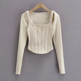 Women Striped Stitching Slim T-shirt Female 2 In 1 Shrug Set Co-ord Crop Shrug And Corset Tank Tops Set Y2k Streetwear New