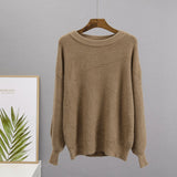 Hirsionsan Soft Warm Knitted Cashmere Sweaters Women  New Winter Loose Solid Female Pullovers Basic Knitwear Jumper  12color