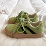 Vintage Womens Canvas Shoes Low-top Spring and Autumn New Fashion Sports Sneakers Trainers Breathable Ladies Footwear
