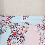 woloong  Sweet Patchwork Lace Set For Women Stand Collar Long Sleeve Shirt High Waist Skirt Print Sets Female Fashion New