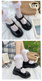 woloong  New Spring and Summer Women Mary Jane Shoes Sponge Cake Bottom Japanese Bowtie Student All-match Sweet Design Pumps