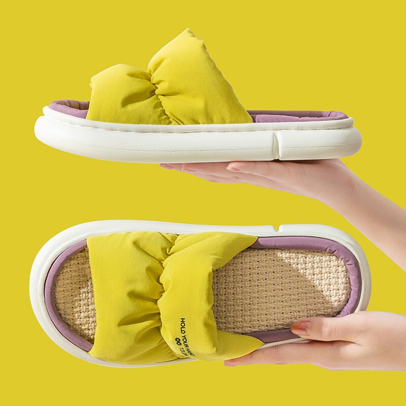 woloong  New Women Slippers Thick Bottom Mix Color Summer Shoes Woman Fashion Comfortable Shoes Couple Footwear Size 36-45
