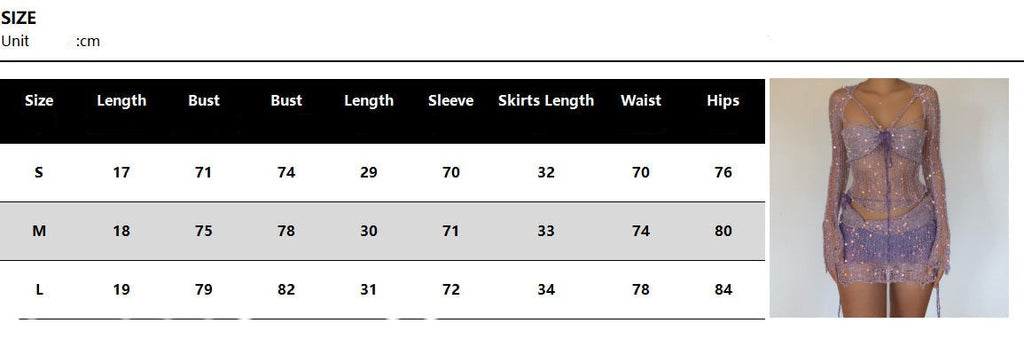 Summer New Women's Beaded Knitted Sweater 4-piece Set Women Cardigan Y2k Gothic Clothes Cardigan Crop Top