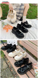 woloong  New Spring and Summer Women Mary Jane Shoes Sponge Cake Bottom Japanese Bowtie Student All-match Sweet Design Pumps