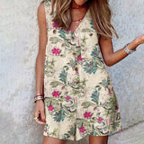goosudu  Stylish Women V Neck Sleeveless Rompers Summer Jumpsuits Short Playsuits Casual Solid Loose Beach Overalls Oversized