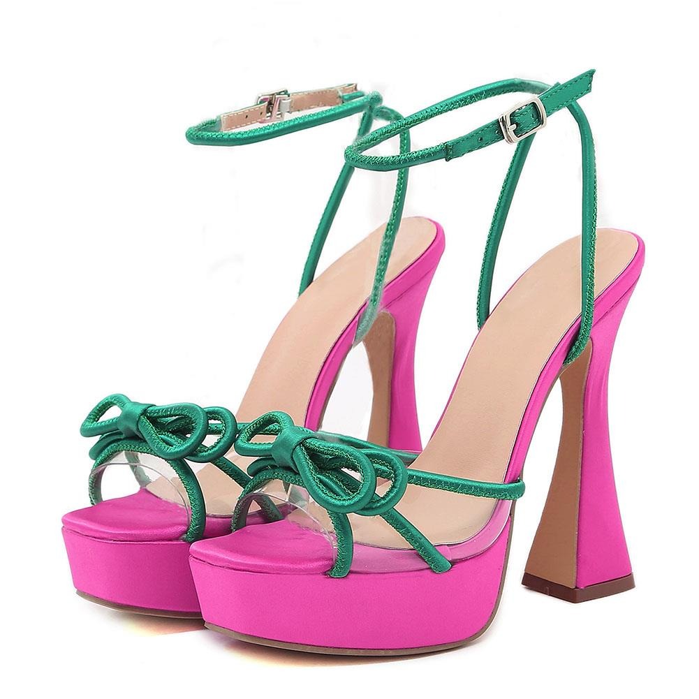 Summer New Sexy Party Women Sandals Platform High Heels Ballroom Fashion Shoes For Woman Ankle Strap Prom Sandals Ladies