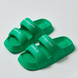 New Summer Versatile Thick Sole Women's Sandals and Slippers EVA Casual Home Indoor Comfortable Soft Sole Couple Slippers