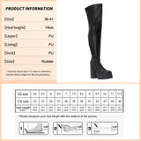 woloong New Ankle Boots Women Quality Platform Boots Female Fashion Short Boot Black Chunky High Heel Women Shoes Big Size 41