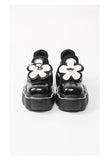 woloong Womens Lolita Flowers Bowknot Gothic Punk Shoes Creepers Pumps Japanese Harajuku Platform Girls Round Toe New