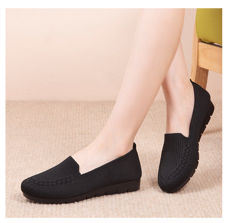 New Mesh Breathable Sneakers Women Breathable Light Slip on Flat Casual Shoes Ladies Loafers Socks Shoes Women Zapatillas Mujer